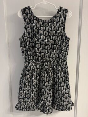 next Black & White Patterned Sleeveless Romper